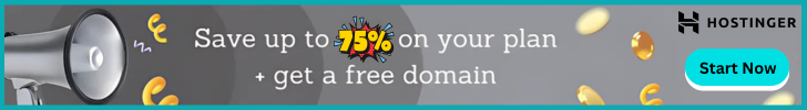 Hostinger 75% Off.